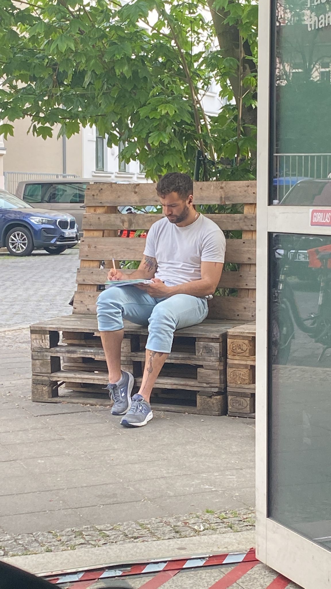 Estudiando Alemán en el descanso