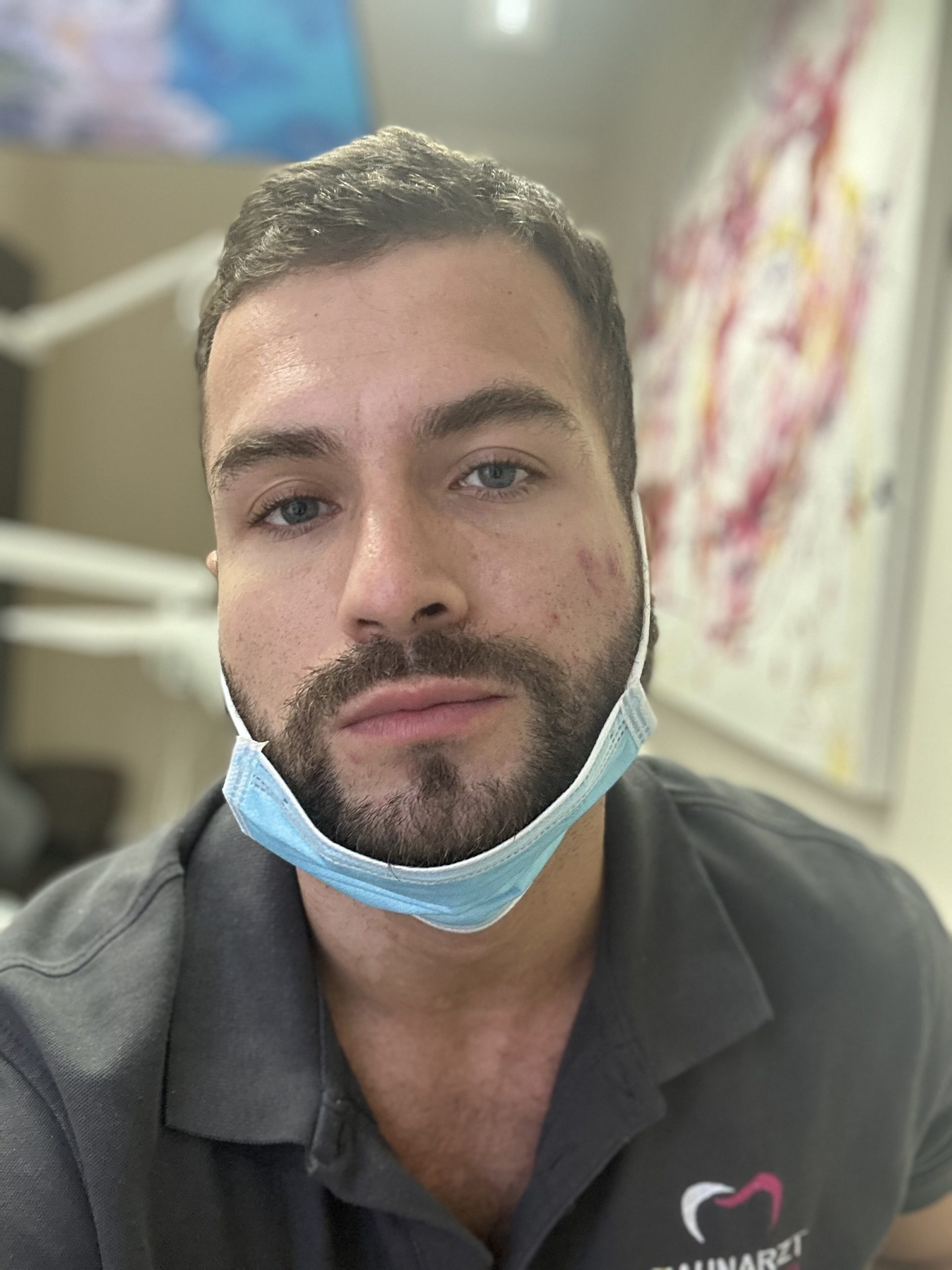 Otra foto mía en la clínica dental